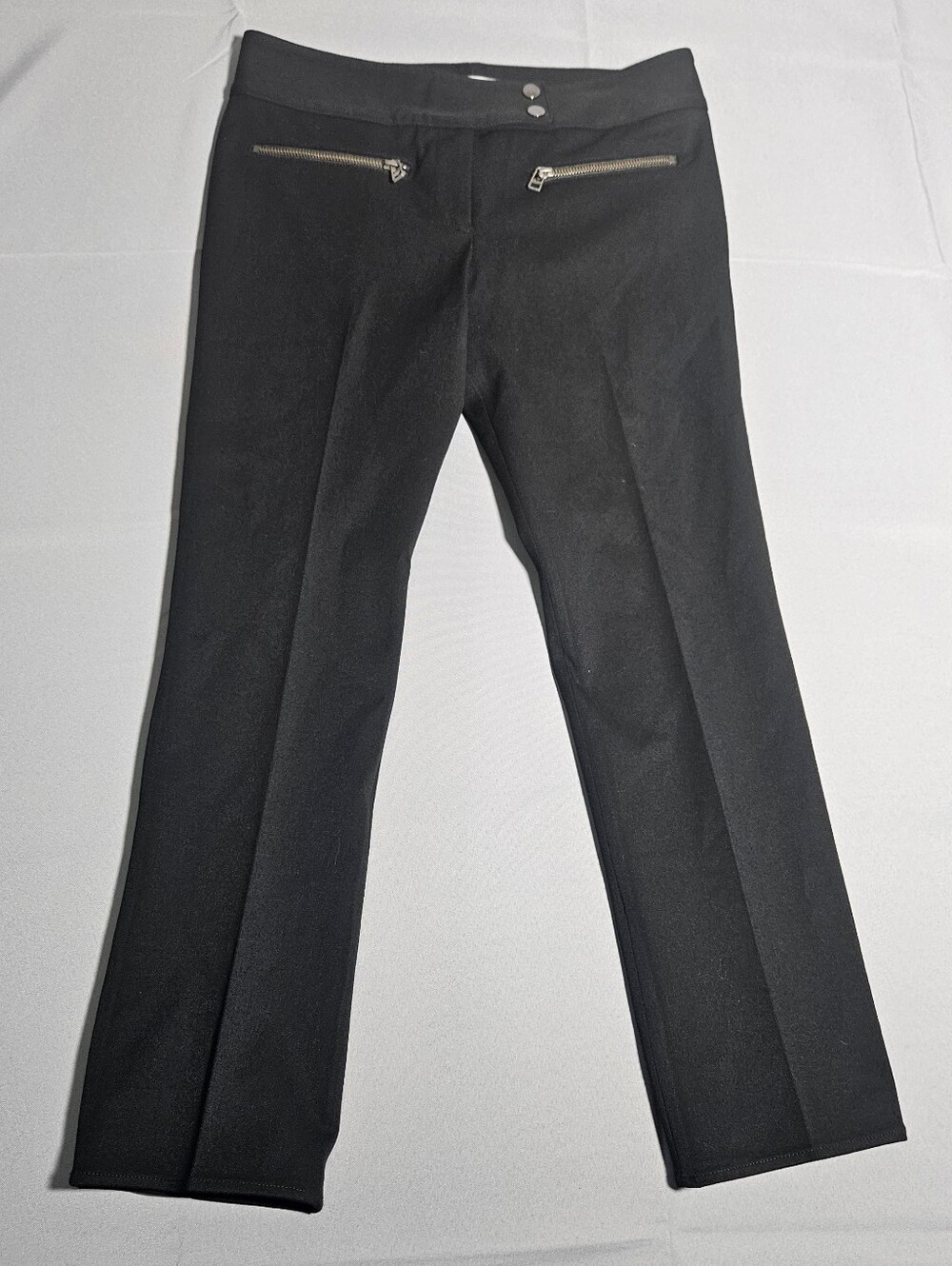 VERONICA BEARD Hailey Bieber Style Black Capri Pant Stretch Minimalistic Sz 6